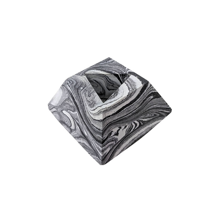 Porte savon "Cube" teinté noir 
